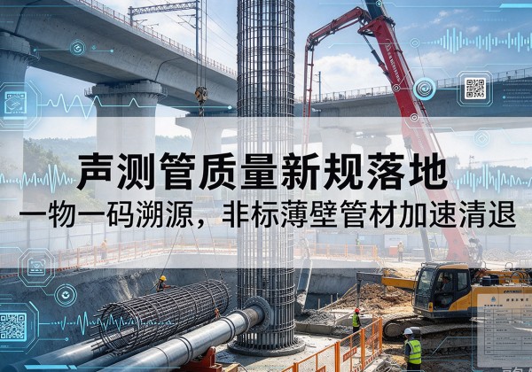 留坝声测管质量新规落地，一物一码溯源，非标薄壁管材加速清退